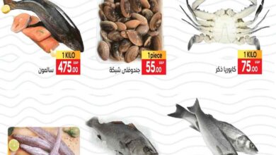 عروض المحلاوى ماركت من 10 ديسمبر 2024 عروض السمك والخضار حتى نفاذ الكمية