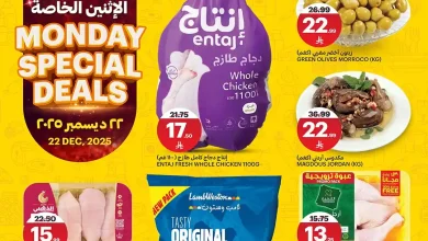 عروض اسواق الجزيرة السعودية اليوم الاثنين 22 ديسمبر 2025 عروض الاثنين الخاصة