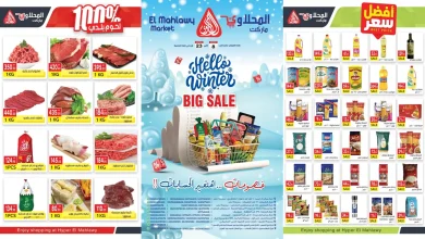 عروض المحلاوى ماركت من 8 ديسمبر حتى 23 ديسمبر 2025 اهلا بالشتاء