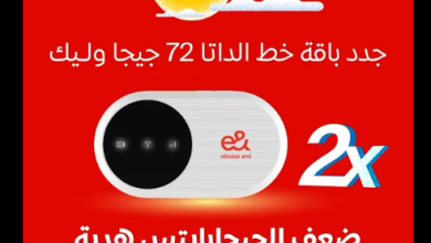 عرض ضعف الجيجابايتس لخط الداتا
