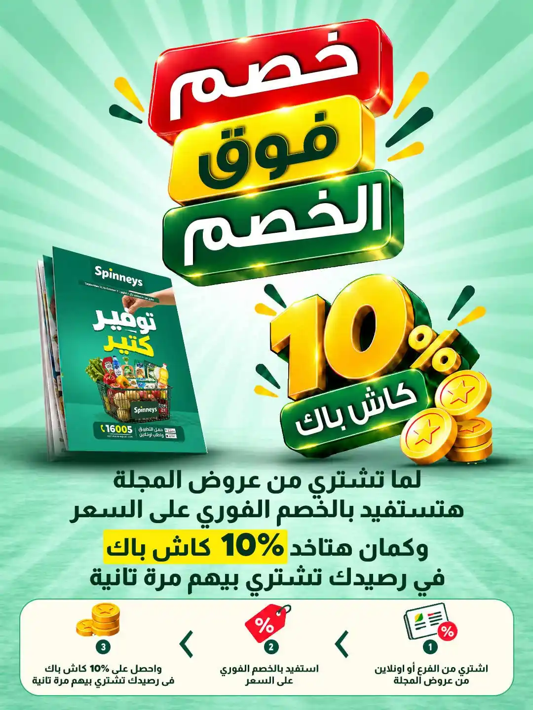 عروض سبينس اليوم 1 - 5 أكتوبر 2026 خصم فوق الخصم