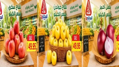 عروض المحلاوى ماركت اليوم 23 حتى 25 أكتوبر 2026 الخضار والفاكهة